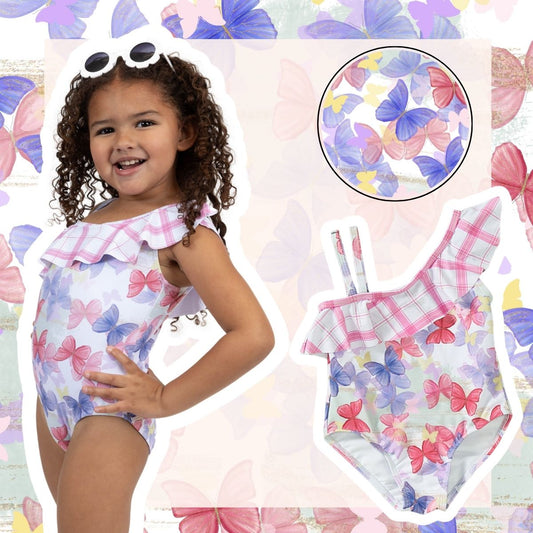 Free like a Butterfly- Girl's One-Piece Swim Suit