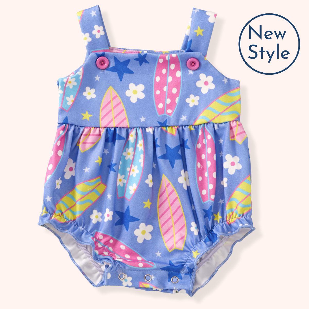 [PREORDER] Summer Surfing- Infant Girl Romper