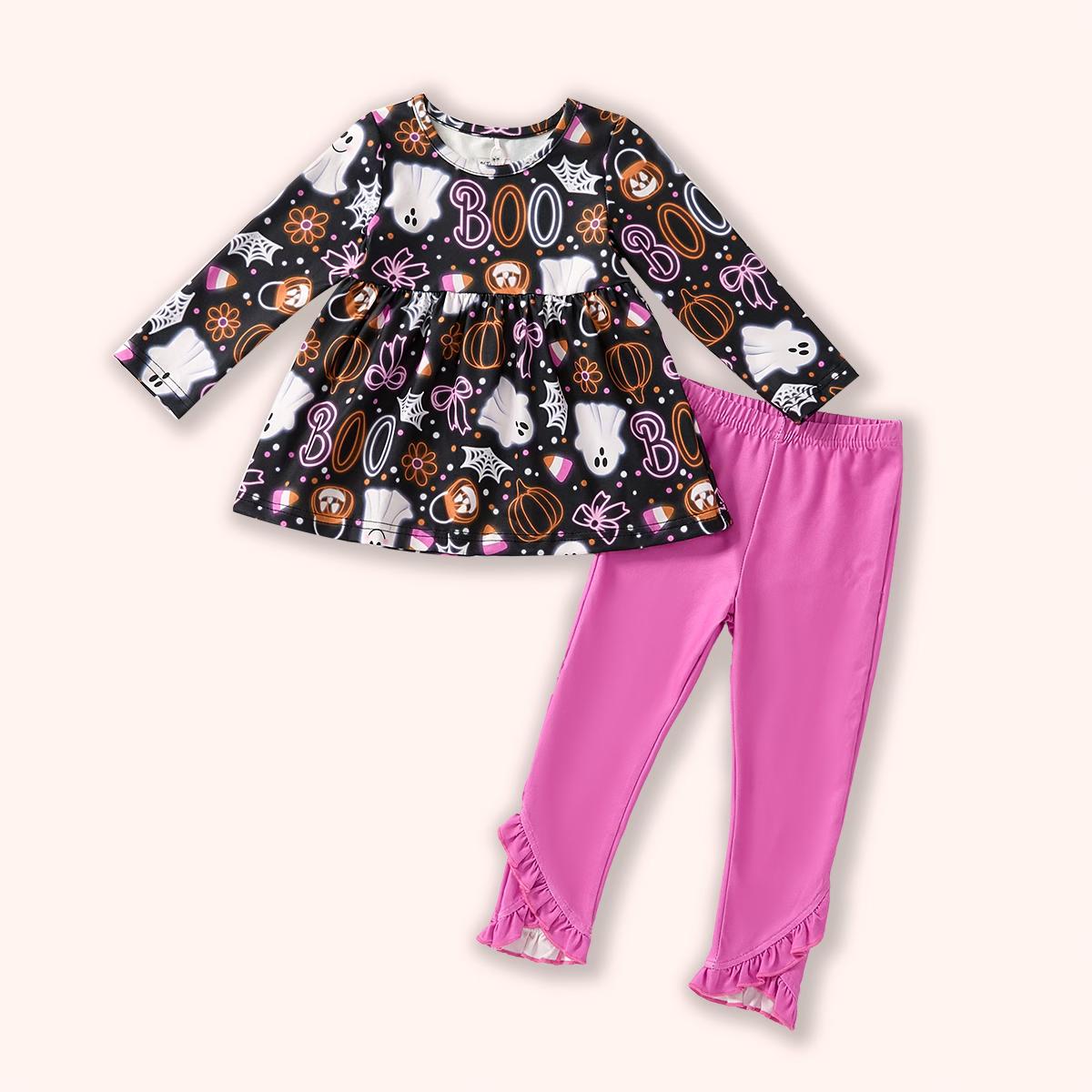 [NEW RELEASE] Lil' Boo Collection- Girl's Top & Pants Set