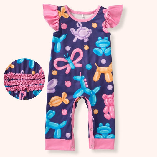 [NEW RELEASE] BALLOON FRIENDS COLLECTION- Infant Girl Romper