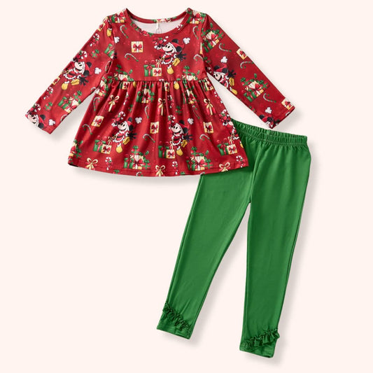 [PREORDER] WILLIE'S WONDERLAND COLLECTION- Girl's Top & Legging Set