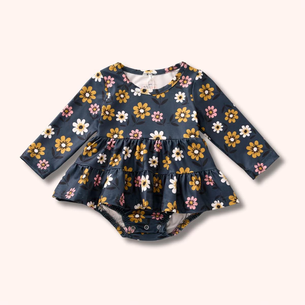 [NEW RELEASE] Golden Bouquet Collection- Infant Girl Romper