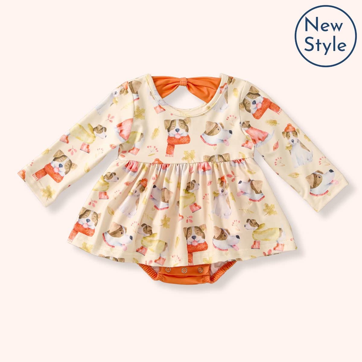 [NEW RELEASE] Snuggly Paws Collection- Infant Girl Romper