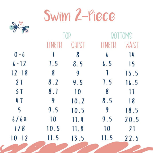 Sweet as Honey- Girl's 2-Piece Swim Suit