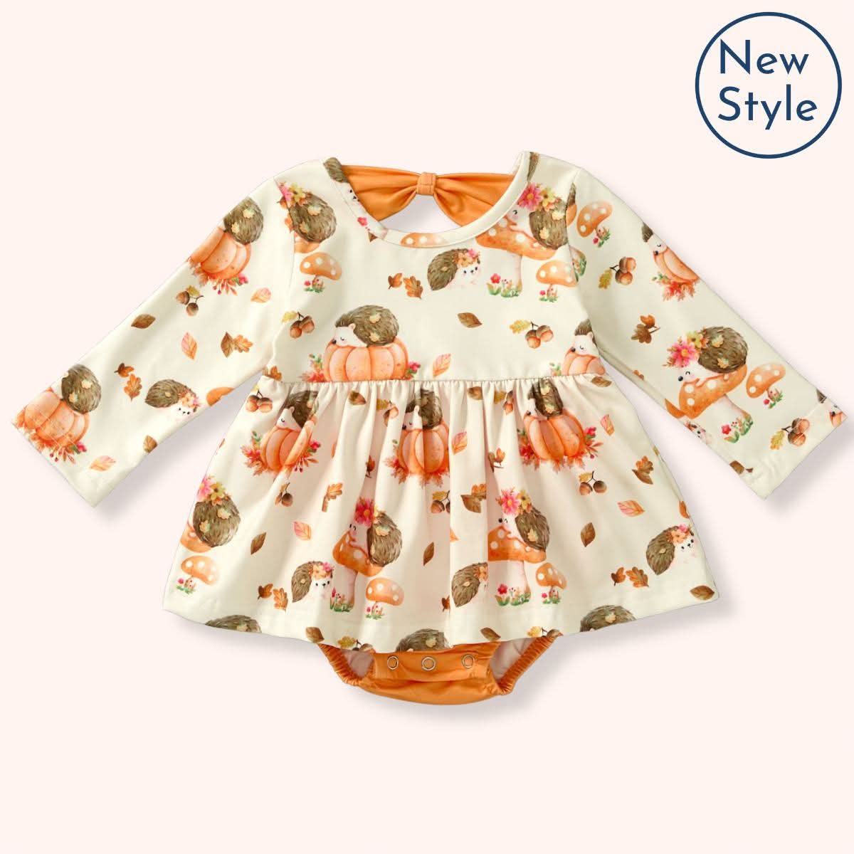 [NEW RELEASE] Hedgehod Hollow Collection- Infant Girl Romper