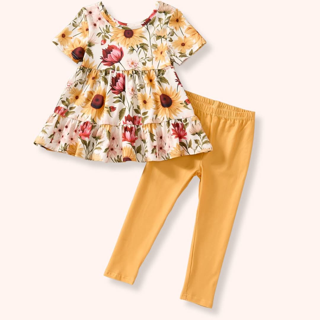 [PREORDER EXTRAS] RUSTIC SUN- Girl's Top & Legging Set