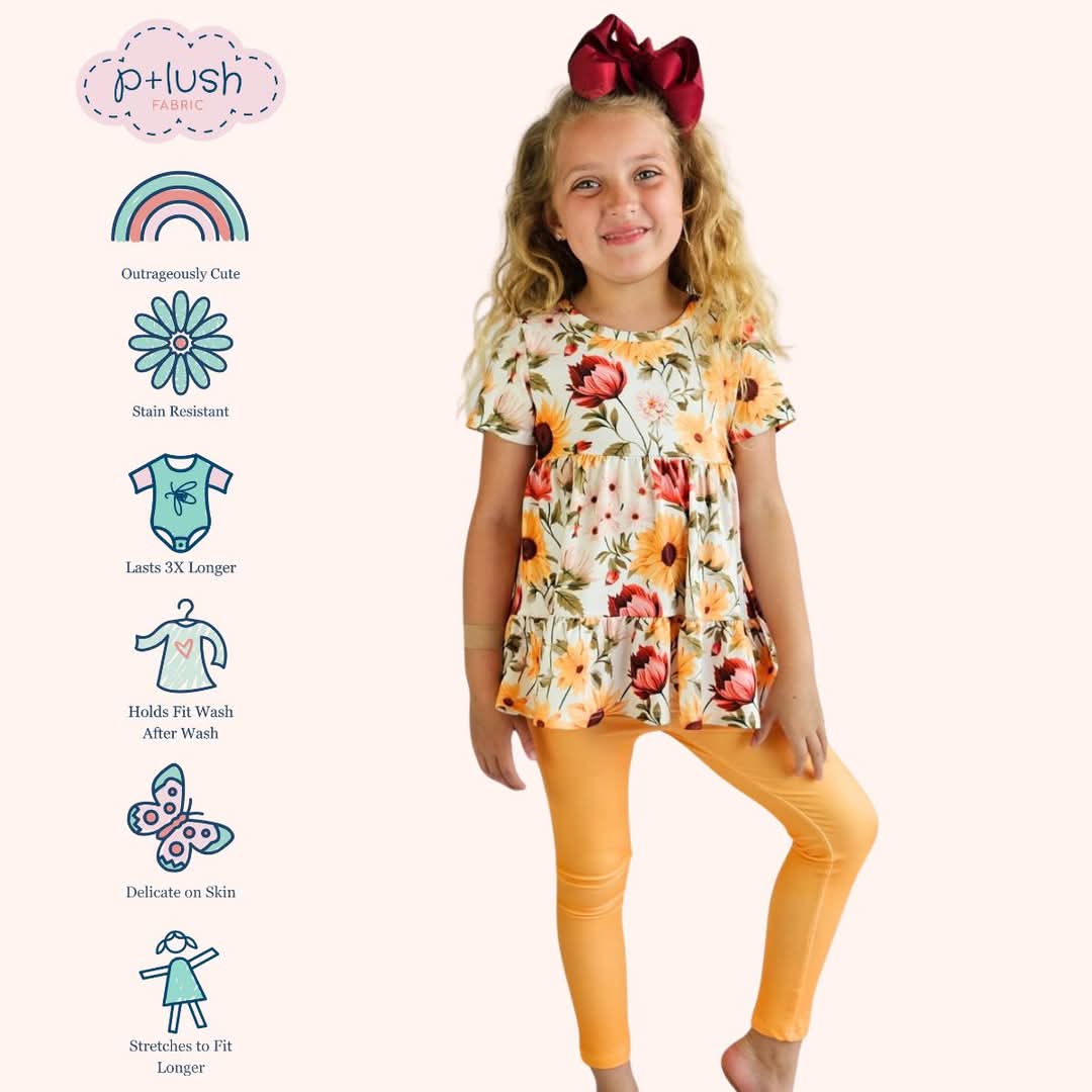 [PREORDER EXTRAS] RUSTIC SUN- Girl's Top & Legging Set