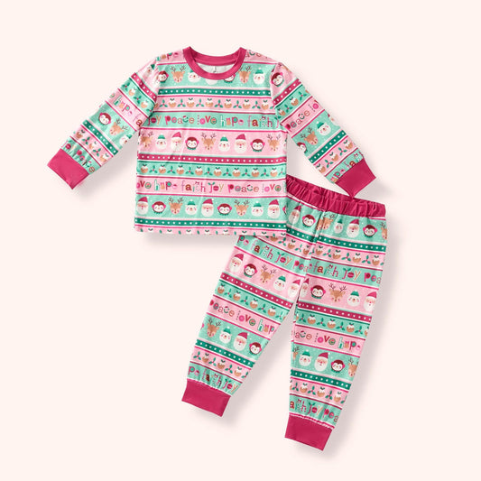 [PREORDER] Tinsel & Tidings Collection- Girl's Top & Pants Set