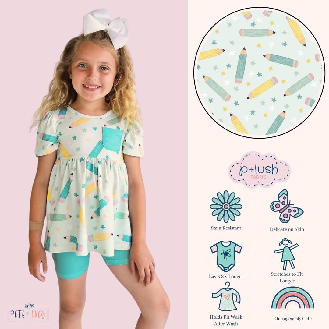 [PREORDER EXTRAS] Ready, Set, Learn! - Girl's Shirt & Shorts Set