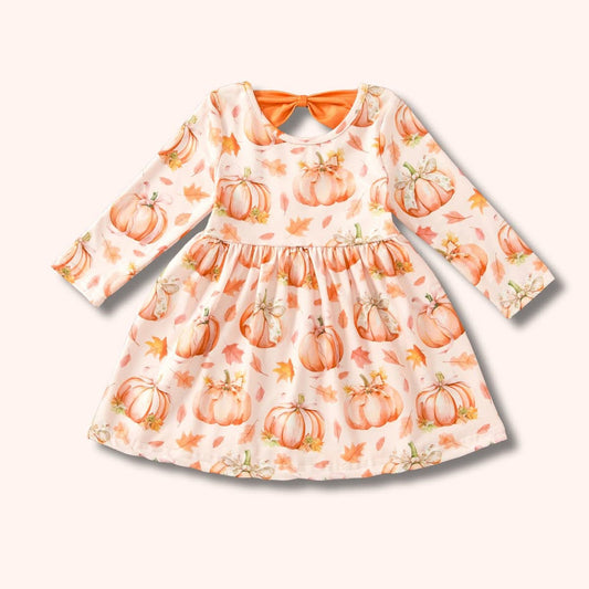 [NEW RELEASE] Pretty Pumpkin Collection- Girl's Dress