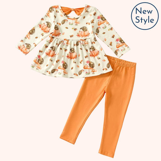 [NEW RELEASE] Hedgehog Hollow Collection- Girl's Top & Pants Set